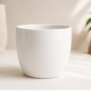 Classic White Ceramic Pot